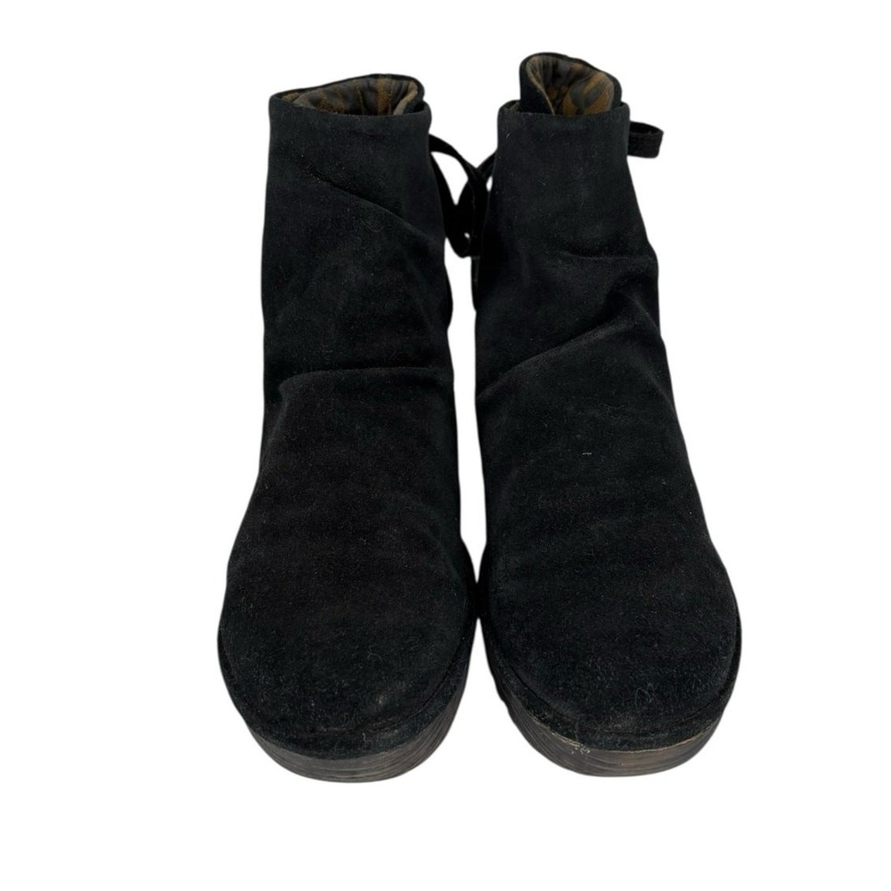 Fly London Yama Suede Ankle Boots Womens Size 39 (8 US) Lagenlook Modern - Picture 4 of 11